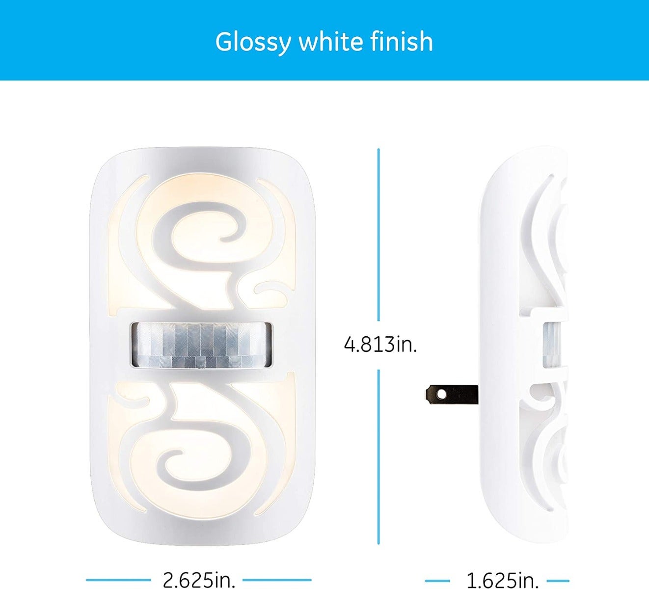 GE Motion-Select LED Night Light, White