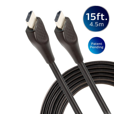 Philips EZ Grip 15ft. 4K HDMI Cable with Ethernet, Black