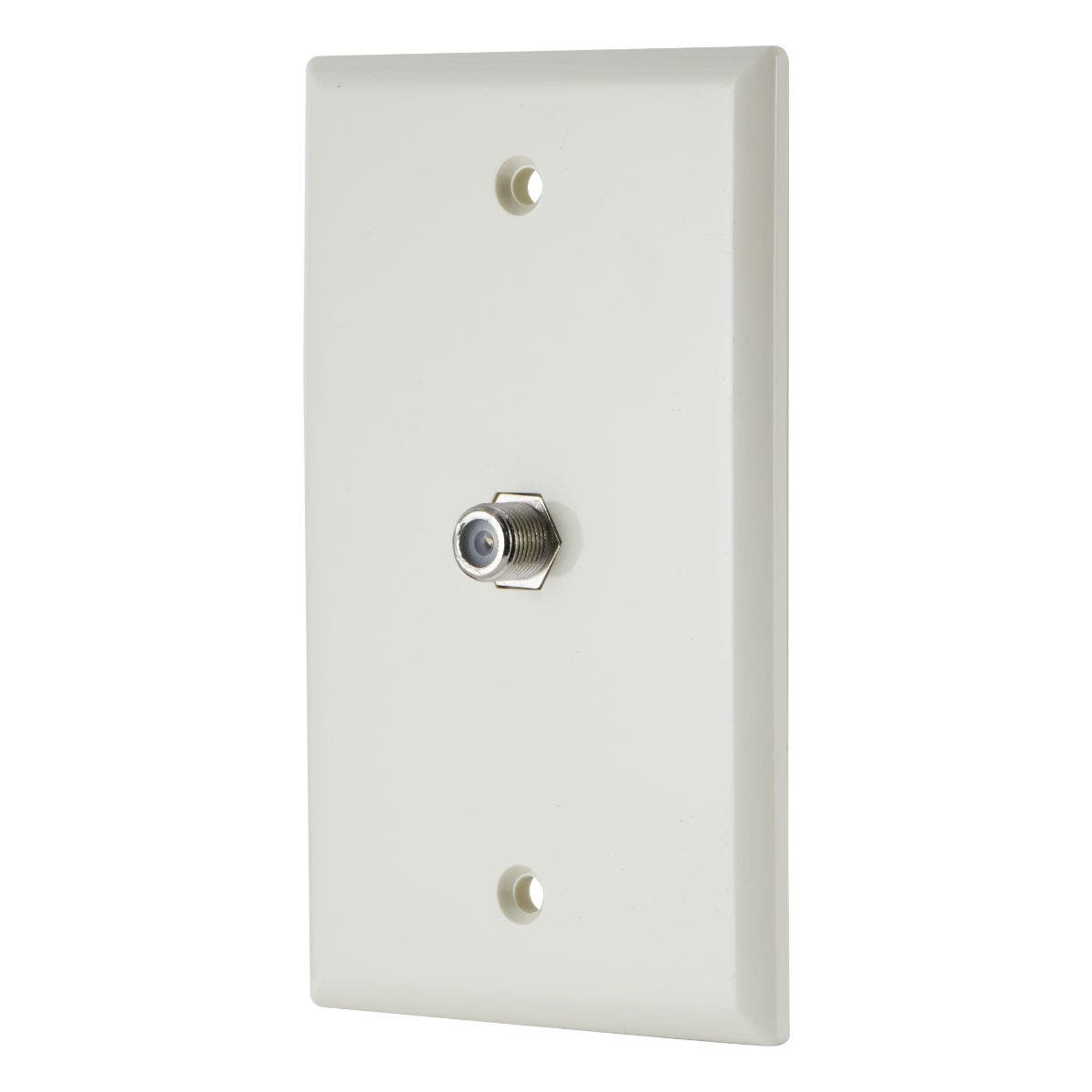 GE Coax Wall Plate, Light Almond