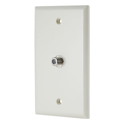 GE Coax Wall Plate, Light Almond
