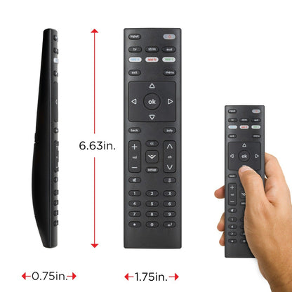 UltraPro 3-Device Universal Vizio Replacement Remote, Black