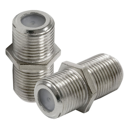 GE Coaxial Cable Extension Adapters, F-Type Connectors, 2 Pack