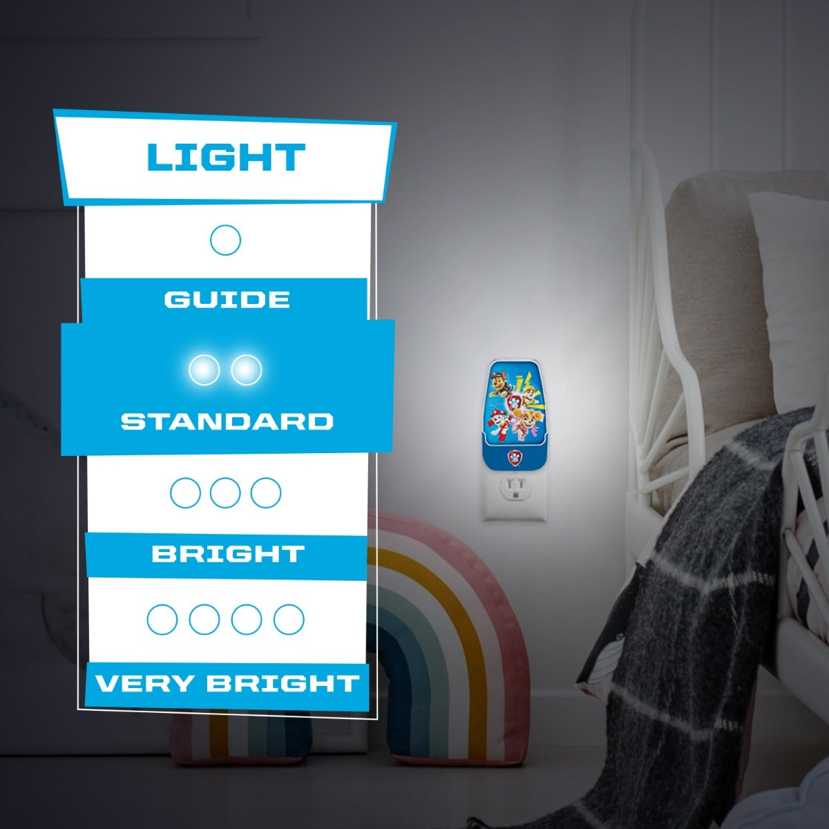 Nickelodeon Paw Patrol Light Sensing LED Night Light, Blue