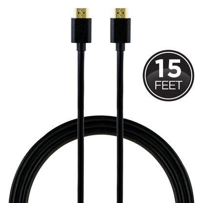 GE 15ft. HDMI Cable with Ethernet, Black