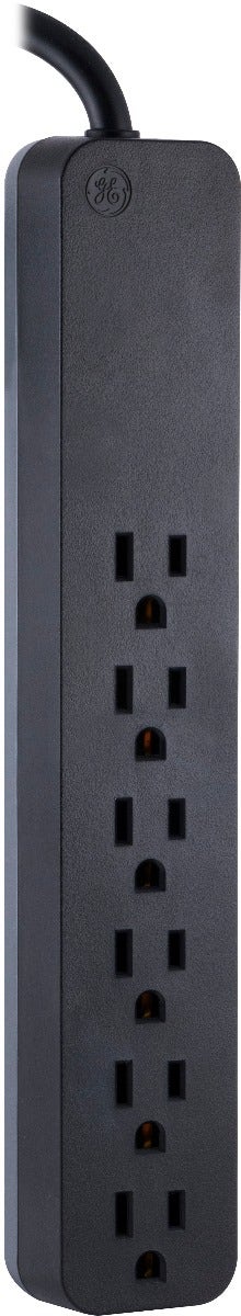 GE 6-Outlet 8ft. Surge Protector, Black