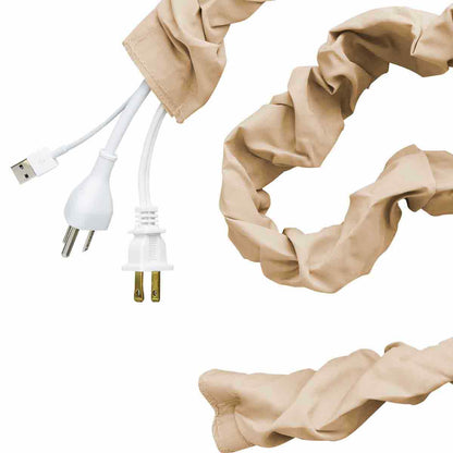 Cordinate 6ft. Fabric Cord Cover, Champagne