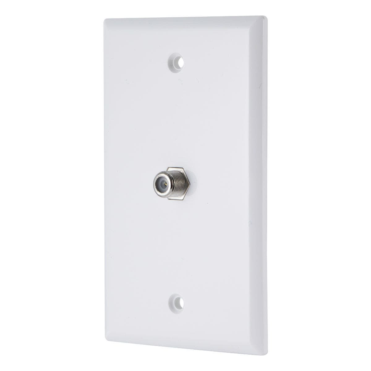 GE Coax Wall Plate, White