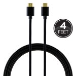 GE 4ft. HDMI Cable with Ethernet, Black