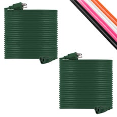 UltraPro 1-Outlet 100ft. Heavy Duty Outdoor Extension Cord, 2 Pack, Green