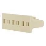 GE 3-Outlet Swivel Wall Tap, Light Almond