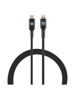 GE 6ft. USB-C to Lightning Charging Cable, Black 