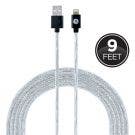 GE 9ft. USB to Lightning Charging Cable, Black