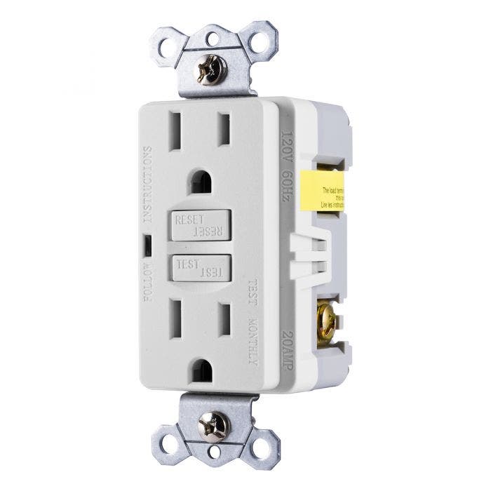 GE 15a Self Test GFCI Outlet White 32073 for sale online 