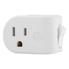 GE UltraPro Plug-In On/Off Power Switch, White