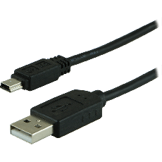 GE 6ft. Mini-B USB 2.0 Charging Cable, Black
