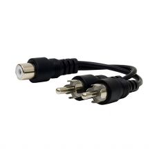 GE RCA Audio Y-Adapter Cable, Black