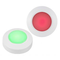 Energizer Push On/Off Puck Lights, 2 Pack, White