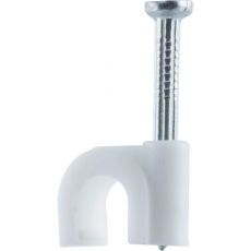 GE Nail-In Cable Clips, 100 Pack, White