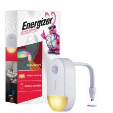 Energizer Color Changing Motion Sensing LED Toilet Clip Light, White