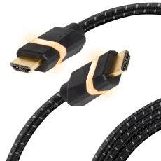 Titan 6ft. 8K Premium HDMI LED Braided Gaming Cable, Black