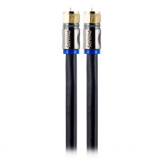 Philips 6ft. Quad Shield Coaxial Cable, Black