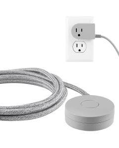 Cordinate Tabletop Switch with 6ft. Braided Cord, Gray