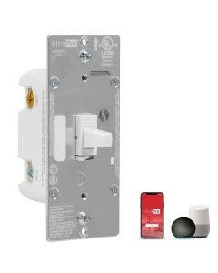 UltraPro WiFi In-Wall Smart Toggle Dimmer With QuickFit™ And SimpleWire™, White