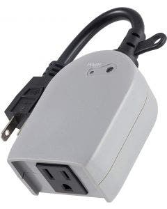 UltraPro Outdoor Plug-In 1-Outlet Light-Sensing Timer, Gray 