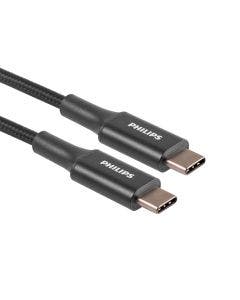 Philips Elite 6ft. USB-C to USB-C Braided Charging Cable, Graphite