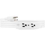 UltraPro 3-Outlet 9ft. Heavy Duty Indoor/Outdoor Extension Cord, White
