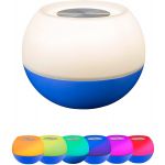 Enbrighten USB-Powered Color-Changing Tabletop LED Mini Bowl Night Light, Cobalt Blue