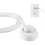Philips 1-Outlet 9ft. Extension Cord with Foot Switch, White