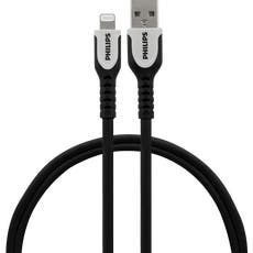 Philips 6ft. EZFlex™ USB-A to Lightning Charging Cable, Black 