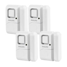 Philips Battery Operated Door Alarm, 4 Pack, White