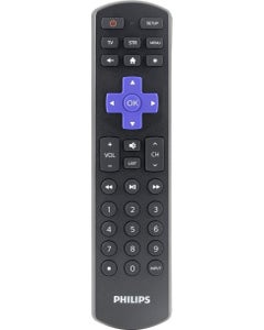 Philips Roku Replacement 2-Device Universal Remote, Black